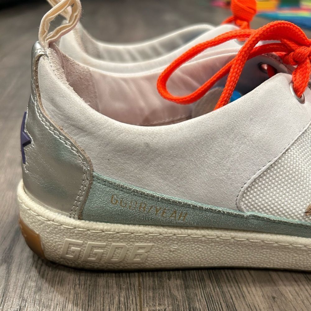 Golden Goose sneakers ball star leather in orange lace - Picture 12 of 14